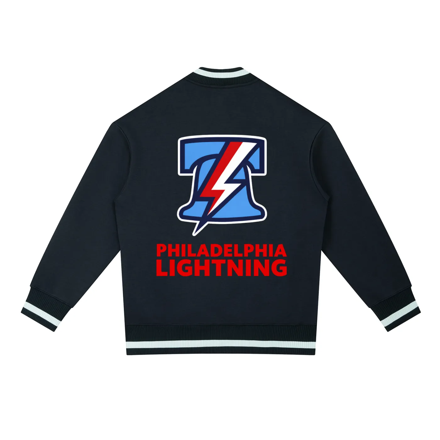 Philadelphia Lightning bomber jacket — back