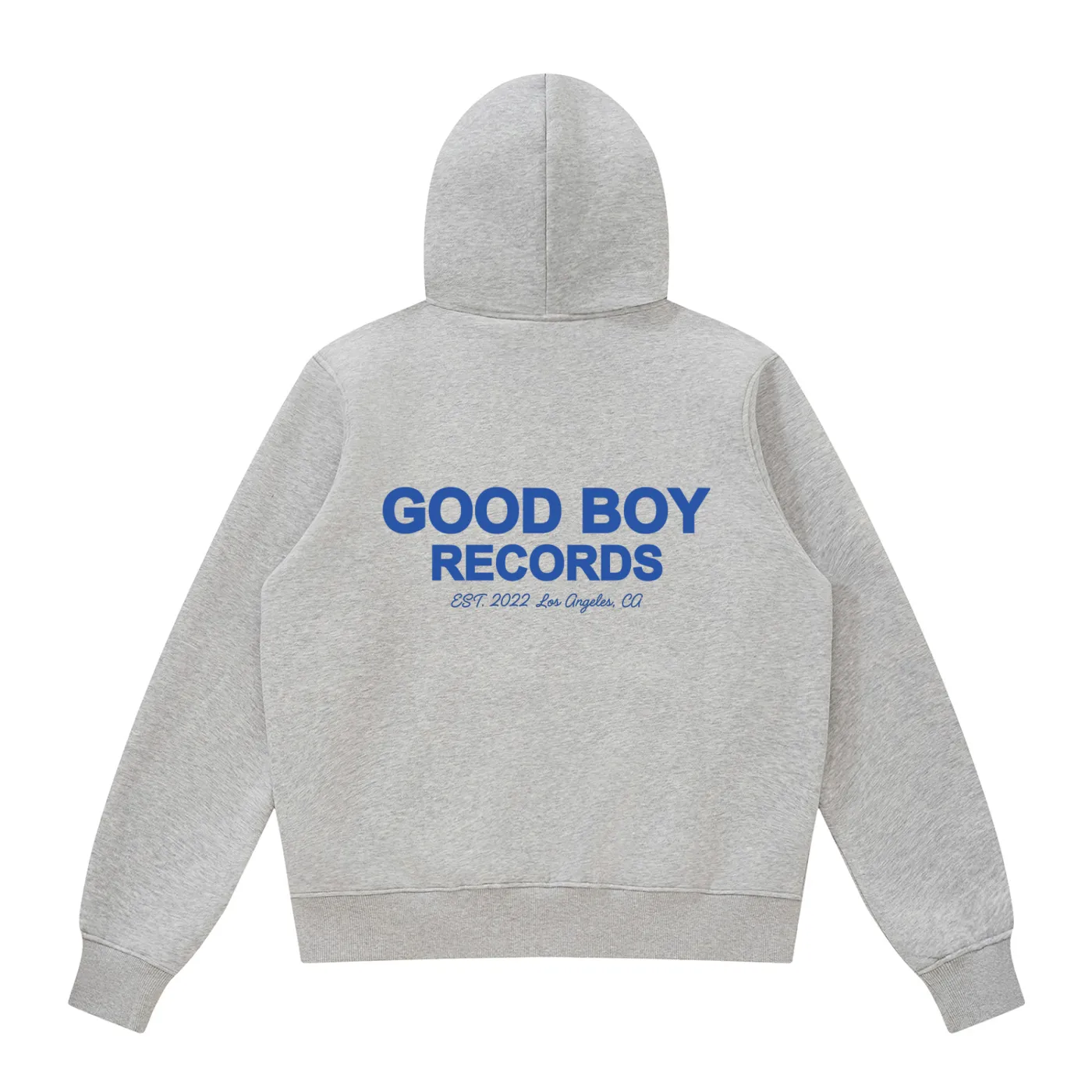 Good Boy Records zip hoodie — back