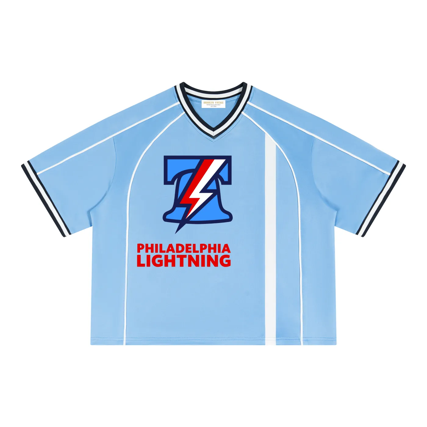 Philadelphia Lightning blue jersey