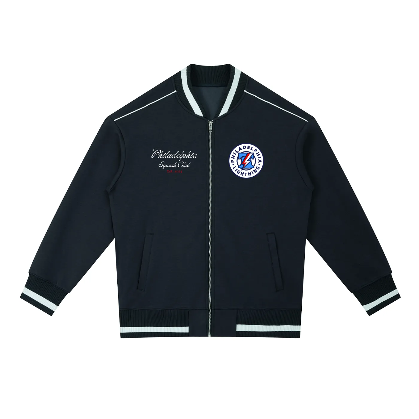 Philadelphia Lightning bomber jacket — front